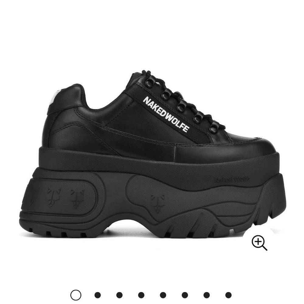 Platform Naked Wolfe Sprinter Black Leather